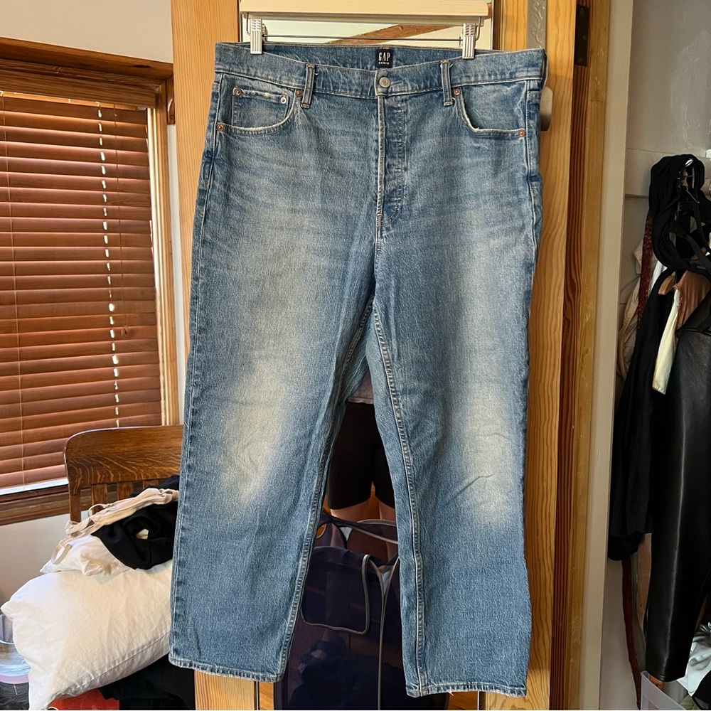 Gap cheeky straight blue jeans - size 18/34